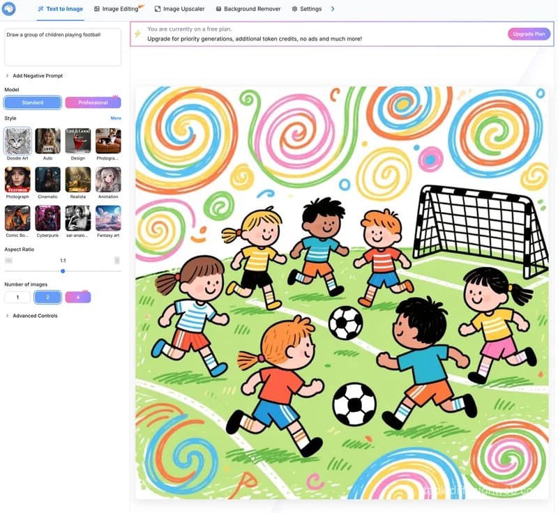 Stable Diffusion Web - an example of an AI image generator